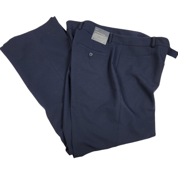 Tommy Hilfiger Navy Princeton Boot Leg Pants Women's Size 12 Mid-Rise - Picture 1 of 7